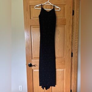 Bari Jay Black Backless Dress, size 5-6